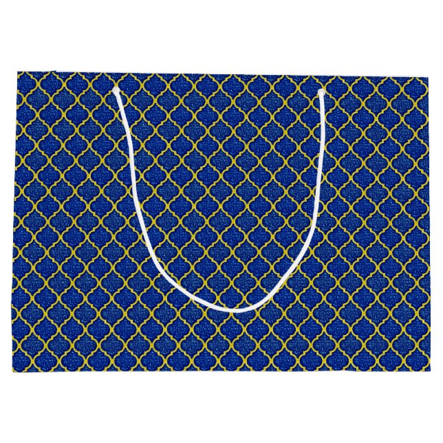 MQF Sequins-Blue-Yellow-GIFT BAG L (Back)