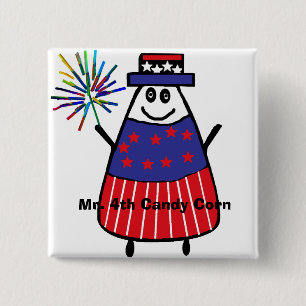 Mr. 4th Candy Corn 15 Cm Square Badge