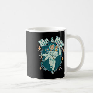 Mr. & Mrs. Astronaut Funny Groom And Bride Coffee Mug