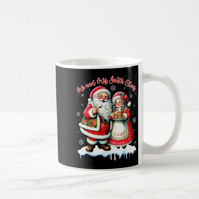 Mr &amp; Mrs Santa Claus Christmas Matching Couple Coffee Mug (Right)