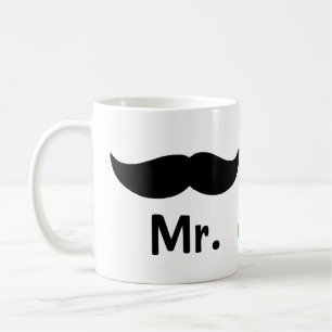 Mr And Mr Moustache Gay Wedding Coffee Mug