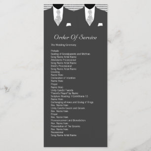 Mr and Mr Suit and Tie Gay Grey Service Order Program