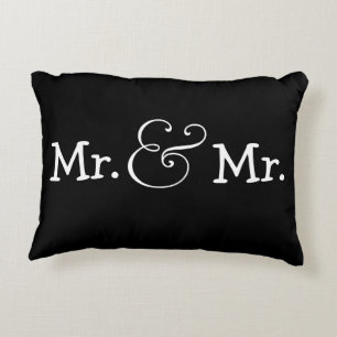 Mr and Mr Two Groom Gay Wedding Gift Decorative Cushion