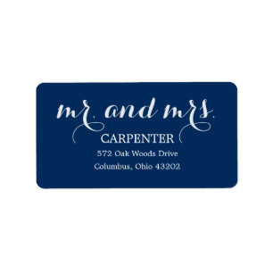 Mr. and Mrs. Address Labels