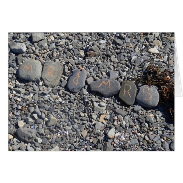 Mr and Mrs Beach Rocks at Bar Harbour (Front Horizontal)