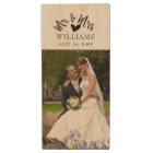 Mr and Mrs Brush Script Wedding Photos