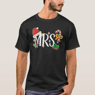 Mr And Mrs Claus Couple Matching Christmas Santa X T-Shirt