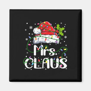 Mr And Mrs Claus Couples Matching Christmas Pajama Magnet