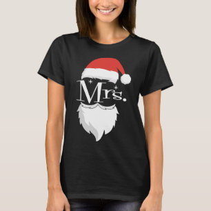Mr and Mrs Claus Couples Matching Christmas Pajama T-Shirt