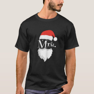 Mr and Mrs Claus Couples Matching Christmas Pajama T-Shirt