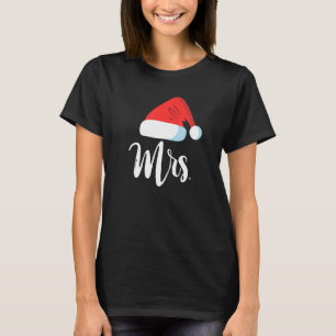 Mr And Mrs Clause Couples Matching Christmas Santa T-Shirt