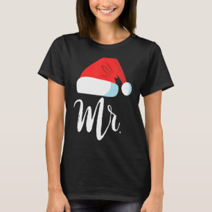Mr And Mrs Clause Couples Matching Christmas Santa T-Shirt