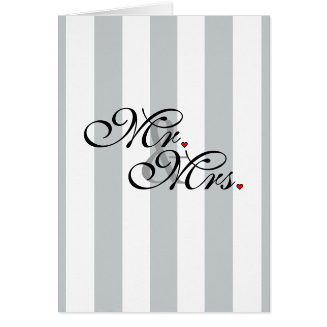Mr. and Mrs. Click to Customise Colour Stripes (Front)