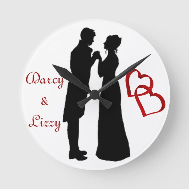 Mr. and Mrs. Darcy Wall Clock (Front)