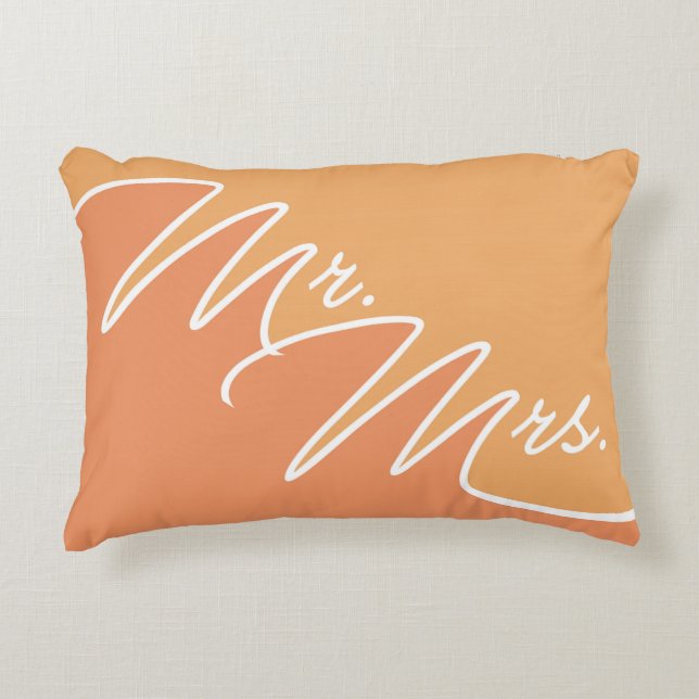 Mr.and Mrs. design. Decorative Cushion (Front)