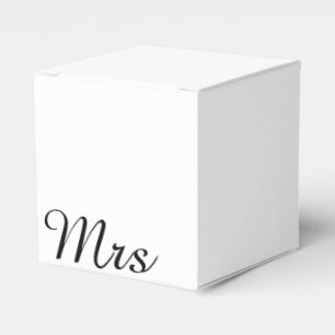 Mr and Mrs   elegant modern matching couple Favour Box