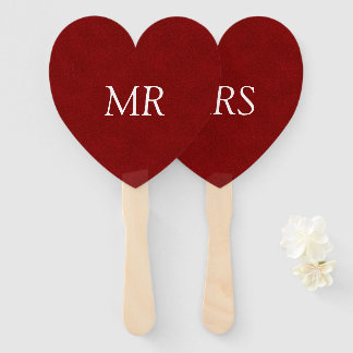 Mr and Mrs fans/paddles Hand Fan
