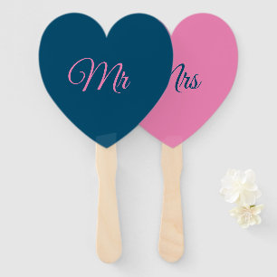 Mr and Mrs fans/paddles Hand Fan