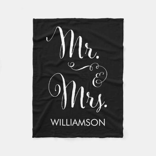 Mr. and Mrs. Fleece Blanket (Front)