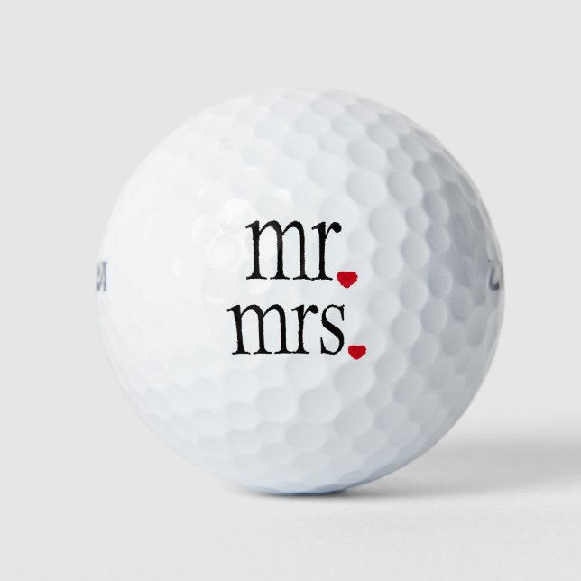 Mr And Mrs Golf Balls (Front)