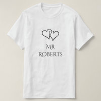 Mr and Mrs his hers matching matching t shirt set