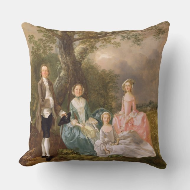 Mr and Mrs John Gravenor and their Daughters, Eliz Cushion (Front)