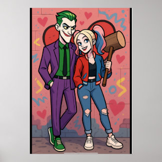 Mr and Mrs Joker Poster