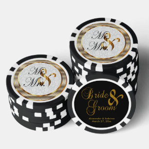 Mr and Mrs Keepsake - Personalise Poker Chips