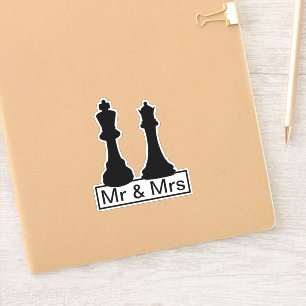 Mr And Mrs King And Queen Chess Pieces Wedding