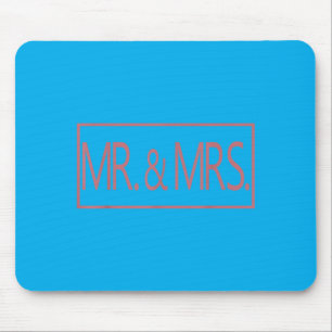 Mr And Mrs Married Couple Husband Wife Wedding Mouse Pad