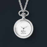 Mr and Mrs | Modern Script Wedding Watch<br><div class="desc">"Mr and Mrs" Modern Script Personalised Couple Gift

Perfect as wedding gifts for newlywed,  wedding anniversary gifts,  Valentine's day gifts and gift for any occasions.</div>