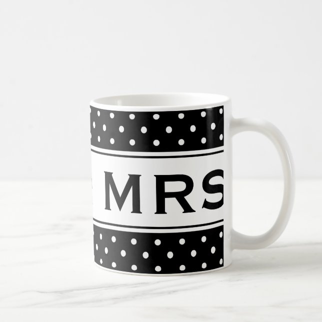 Mr and Mrs mug for newly weds | Customisable colou (Right)