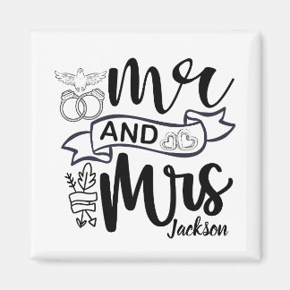 Mr. and Mrs. Newly Wed Magnet