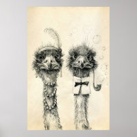 Mr. and Mrs. Ostrich