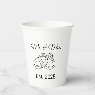 Mr and Mrs. Paper Cups