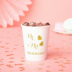 Mr. and Mrs. Paper Cups