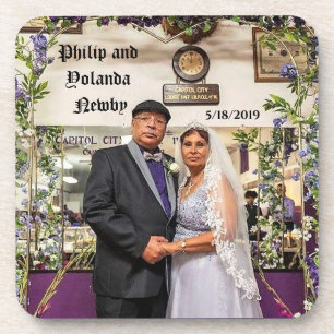 Mr. and Mrs. Philip R Newby Beverage Coaster