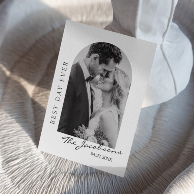 Mr. and Mrs. Photo Wedding Thank You card  (save the date, thank you invitation, wedding card, wedding photo, photo collage, personalized photo)