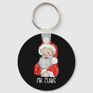 Mr and Mrs Santa Claus Couples Matching Christmas  Key Ring
