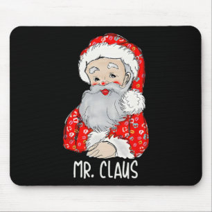 Mr and Mrs Santa Claus Couples Matching Christmas  Mouse Pad