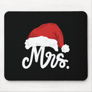 Mr And Mrs Santa Claus Couples Matching Christmas Mouse Pad