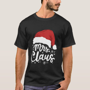 Mr And Mrs Santa Claus Funny Couples Matching Chri T-Shirt