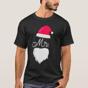 Mr And Mrs Santa Claus Pyjamas Couples Matching Ch T-Shirt