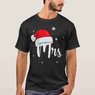 Mr and Mrs Santa Claus Pyjamas Matching Couples Ch T-Shirt