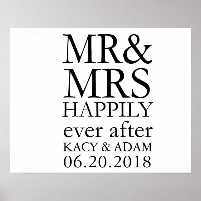 Mr and Mrs Sign (Front)
