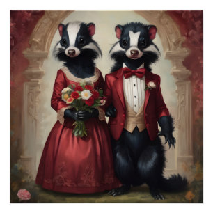 Mr and Mrs Skunk I do Poster