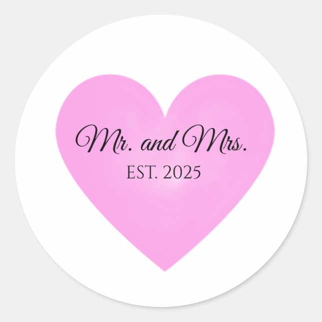 Mr and Mrs Stickers (Front)