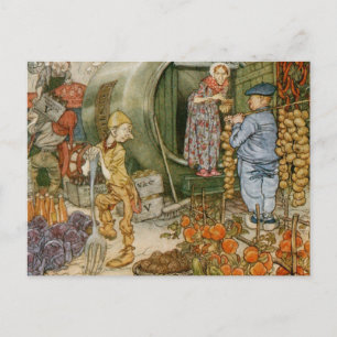 Mr and Mrs Vinegar and English Story Postcard