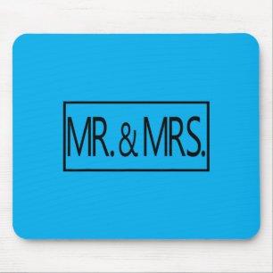 Mr And Mrs Wedding Honeymoon Husband Wife Married Mouse Pad