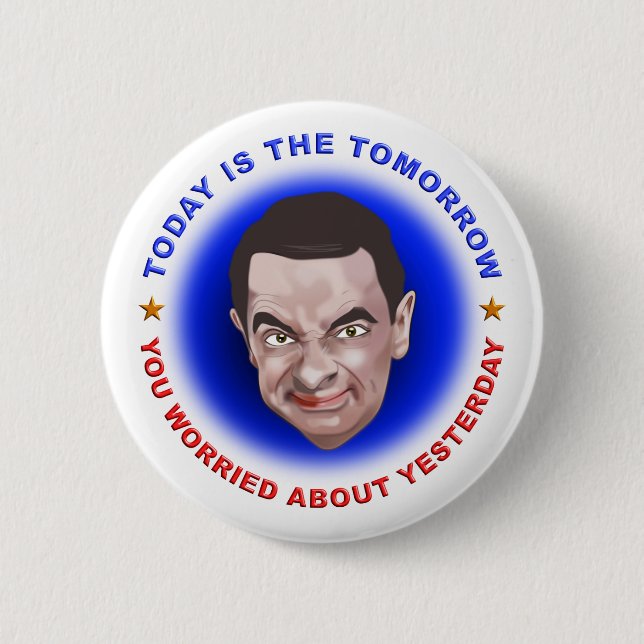 Mr. Bean 6 Cm Round Badge (Front)